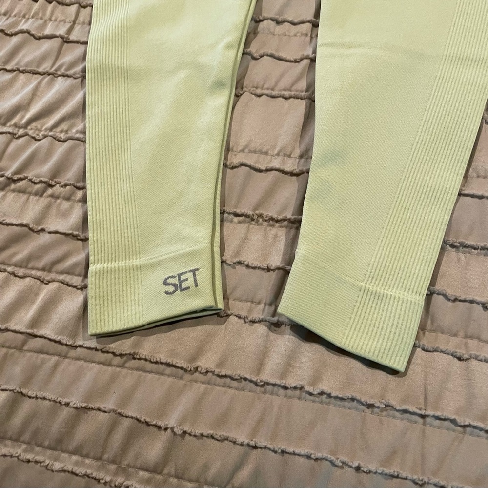 SET Active x Madelyn Cline Sculptflex Power Leggings Martini Green Large L - Picture 5 of 10